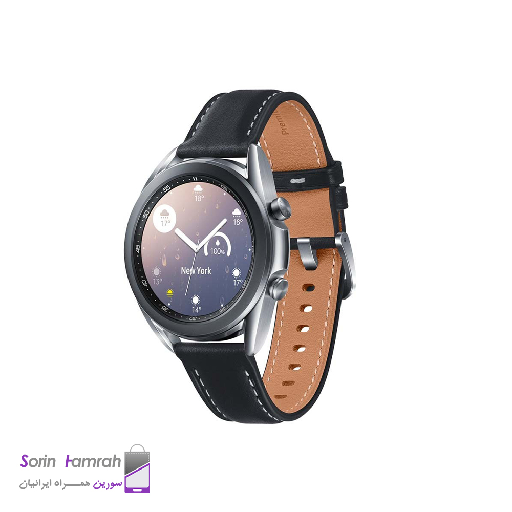 ساعت هوشمند سامسونگ مدل (41mm) Galaxy Watch3 SM-R850 با بدنه استیل ضد زنگ